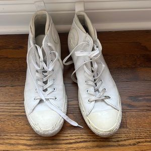 High top leather converse